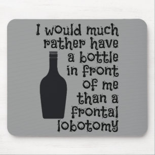 Tapis De Souris Boire l'humour personnalisé couleur mousepad