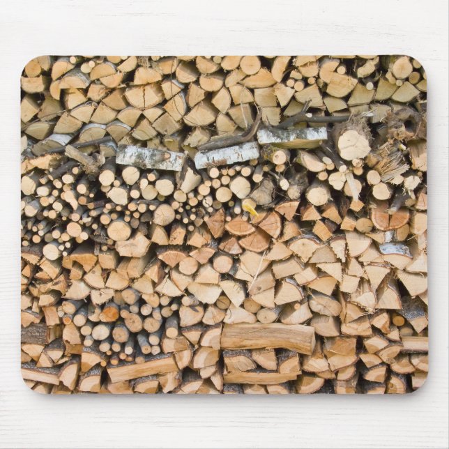 Tapis De Souris Bois coupé sur un mousepad de pile (Devant)