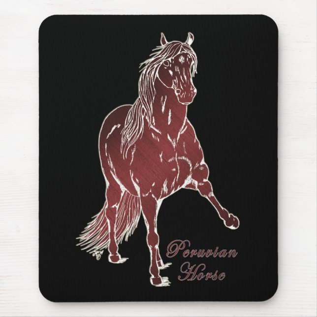Tapis De Souris Bois de cheval péruvien (Devant)