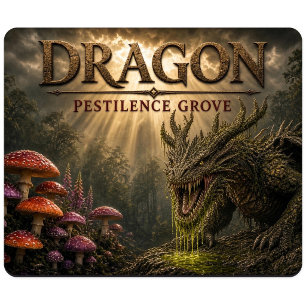 Tapis De Souris Bois de la peste du dragon Dark Realism