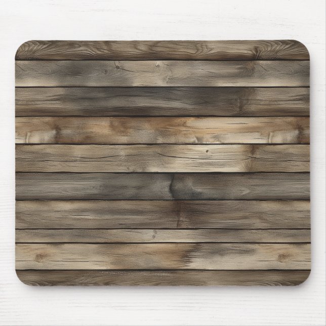 Tapis De Souris Bois faux marron (Devant)