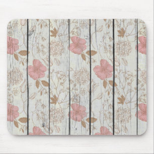 Tapis De Souris Bois floral chic