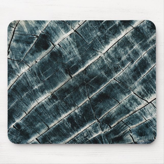 Tapis De Souris Bois peint en bleu (Devant)