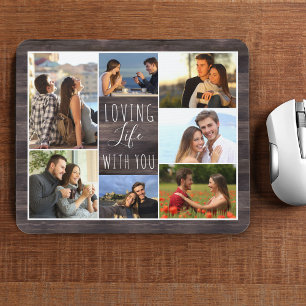 Tapis De Souris Bois Rustique 7 Photos Collage   Aimer la vie avec