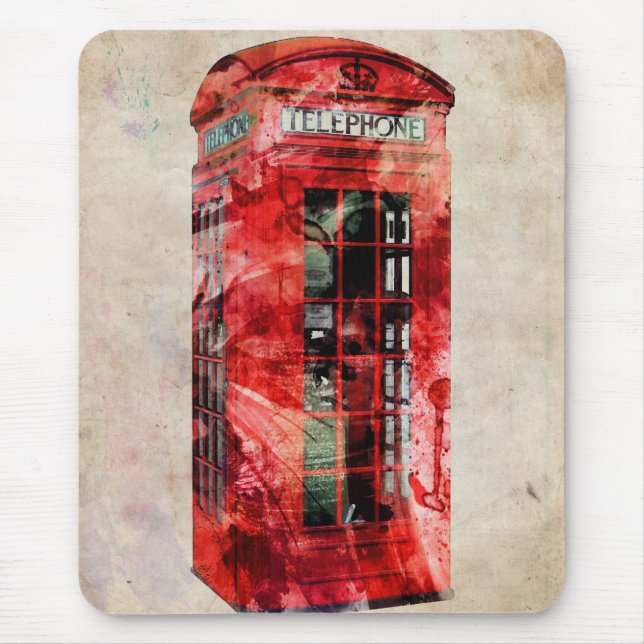 Tapis De Souris Boîte téléphonique Londres (Devant)