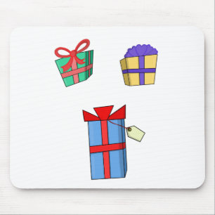 Tapis De Souris Boîtes Cadeaux Colorées