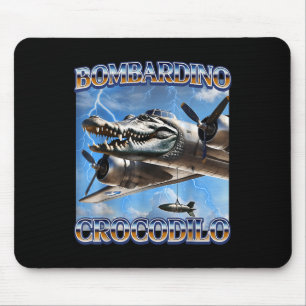 Tapis De Souris Bombardino Crocodilo Funny Italien Brainrot mèmes