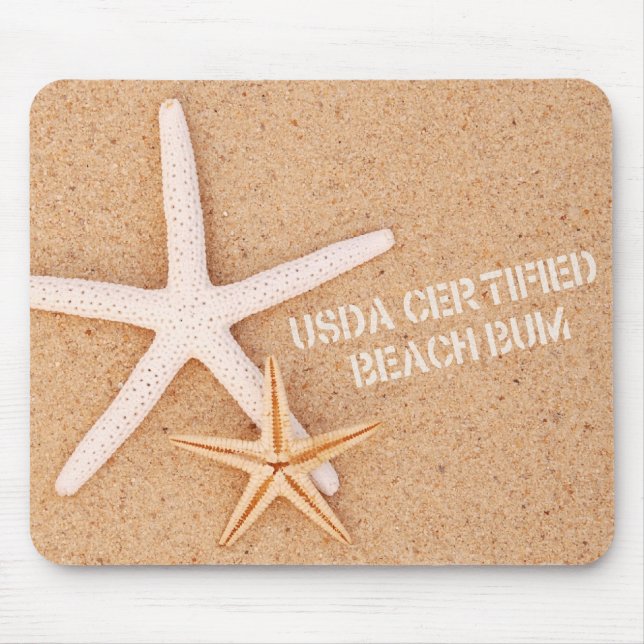 Tapis De Souris Bon à rien de plage certifié parUSDA (Devant)