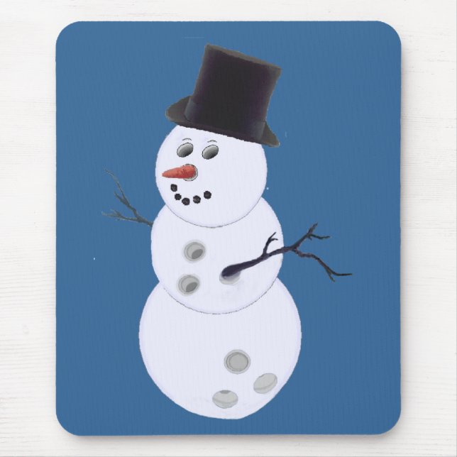 Tapis De Souris Bon Bowlidays Snowman (Devant)