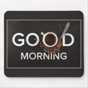 Tapis De Souris Bon matin Café mousepad