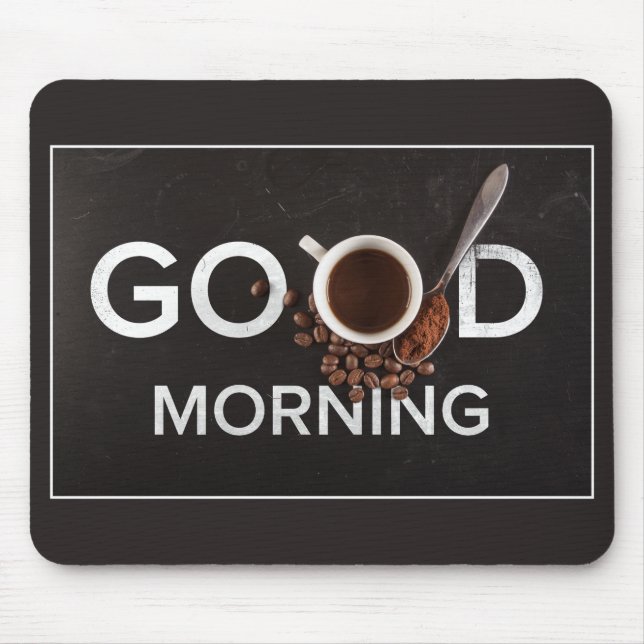 Tapis De Souris Bon matin Café mousepad (Devant)