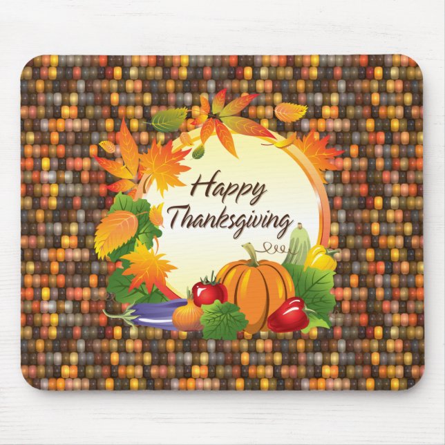 Tapis De Souris Bon thanksgiving 5A-13A (Devant)