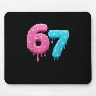 Tapis De Souris Bonbon Mignon qui Dégouline 67 Design avec Étoiles