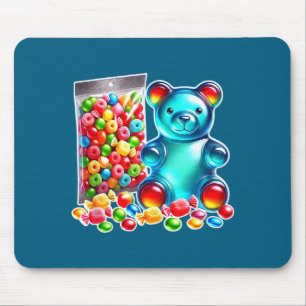 Tapis De Souris Bonbon ours gommeux acide à mâcher 