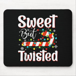 Tapis De Souris Bonbons de Noël doux mais tordus bonbons de Noël L