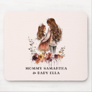 Tapis De Souris Bond adorable maman et fille (10)