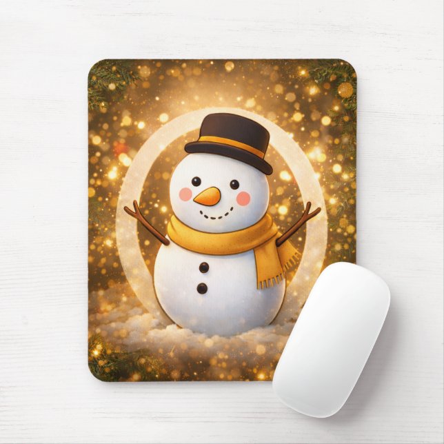 Tapis De Souris Bonhomme de neige (Avec souris)
