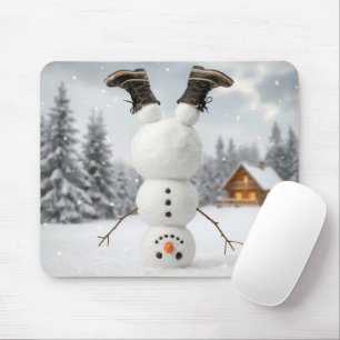 Tapis De Souris Bonhomme de neige à l'envers