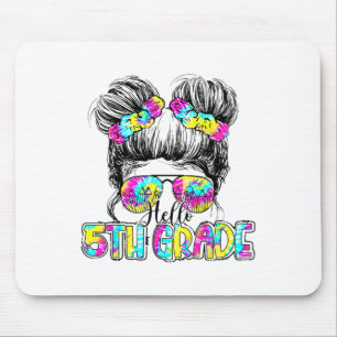 Tapis De Souris Bonjour 5e année Tie Dye Bun Cheveux Enfants Ck à 