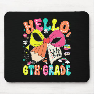 Tapis De Souris Bonjour 6e Nous Retrouvons À L'école Professeur Fi