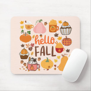 Tapis De Souris Bonjour Citrouille d'automne