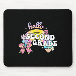 Tapis De Souris Bonjour crayon de deuxième année noeud papillon te