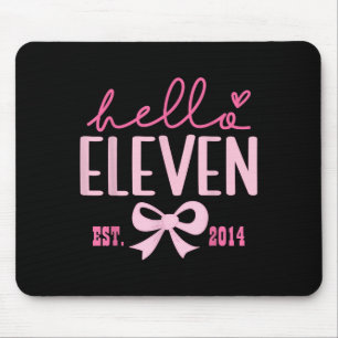 Tapis De Souris Bonjour Eleven Est 2014 Coquette Rose Bow 11e nais