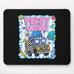 Tapis De Souris Bonjour Enseignant de bus scolaire de première ann