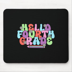 Tapis De Souris Bonjour Enseignante de quatrième année Fille Retou