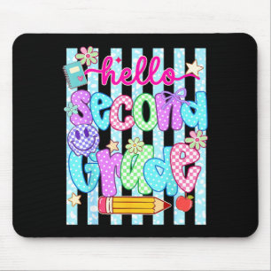 Tapis De Souris Bonjour équipe de deuxième année 2e année retour à