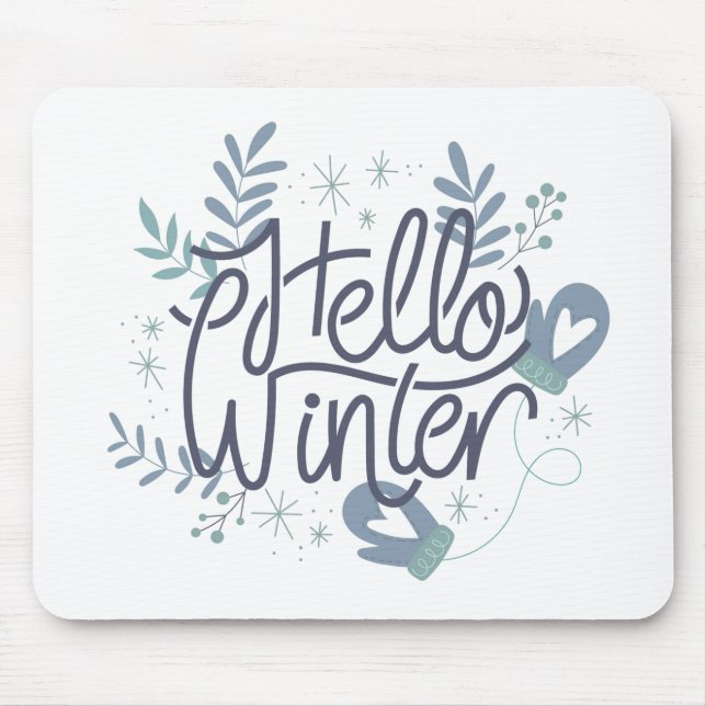 Tapis De Souris Bonjour hiver (Devant)