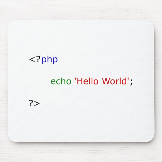 Tapis De Souris bonjour monde (Devant)