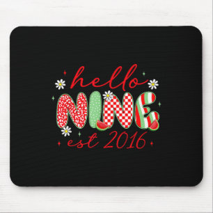 Tapis De Souris Bonjour Nine Est 2016 Fille de 9 ans d'anniversair