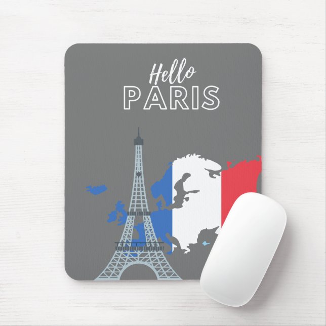 Tapis De Souris Bonjour Paris Souris (Avec souris)