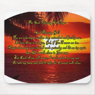 Tapis De Souris Bonjour, prière de dieu