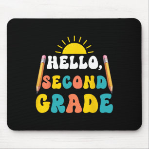 Tapis De Souris Bonjour professeur de deuxième année Élèves de 2e