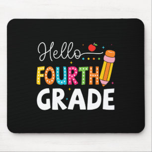 Tapis De Souris Bonjour quatrième année premier jour d'école retou