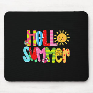 Tapis De Souris Bonjour Vacances Été Glace Crème Popsicle Watermel