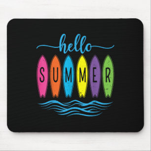 Tapis De Souris Bonjour Vacances Été Vibes Chemise - Summer Beach 