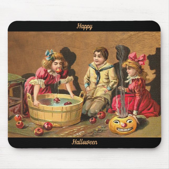 Tapis De Souris Bonne affiche rétrospective Halloween (Devant)
