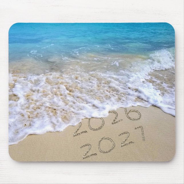 Tapis De Souris Bonne année 2027 Ocean Beach  (Devant)