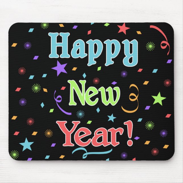 Tapis De Souris Bonne année Mousepad (Devant)