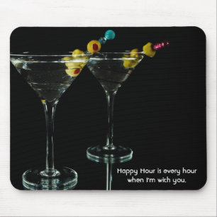 Tapis De Souris Bonne Heure Martini Boissons