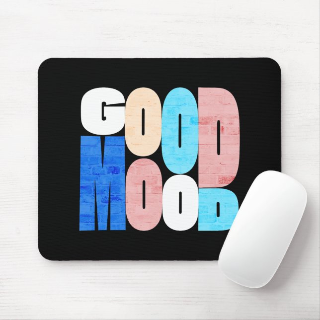 Tapis De Souris "Bonne Humeur" Vibrations Positives (Avec souris)