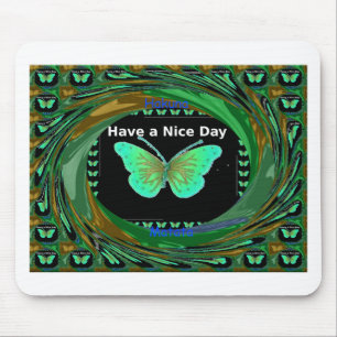 Tapis De Souris Bonne journée et papillon de nuit meilleure.png