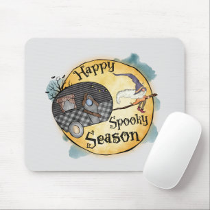 Tapis De Souris Bonne saison Éffrayante Halloween Camping