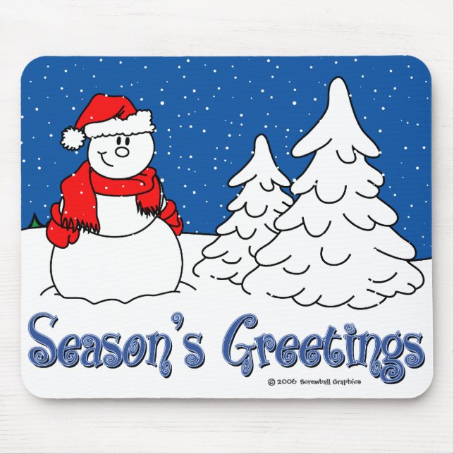 Tapis De Souris Bonnes Fêtes Mousepad (Devant)