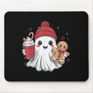 Tapis De Souris Bonnet Fantôme Rétro Noël Fêtes Xmas Café G