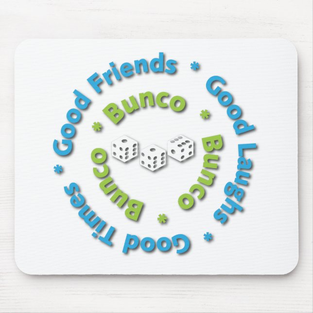 Tapis De Souris bons amis de bunco (Devant)
