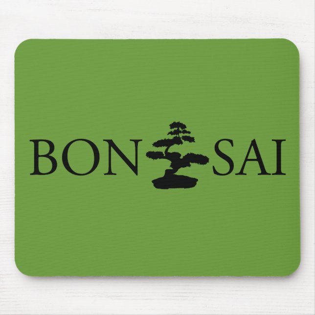Tapis De Souris Bonsai Silhouette (Devant)